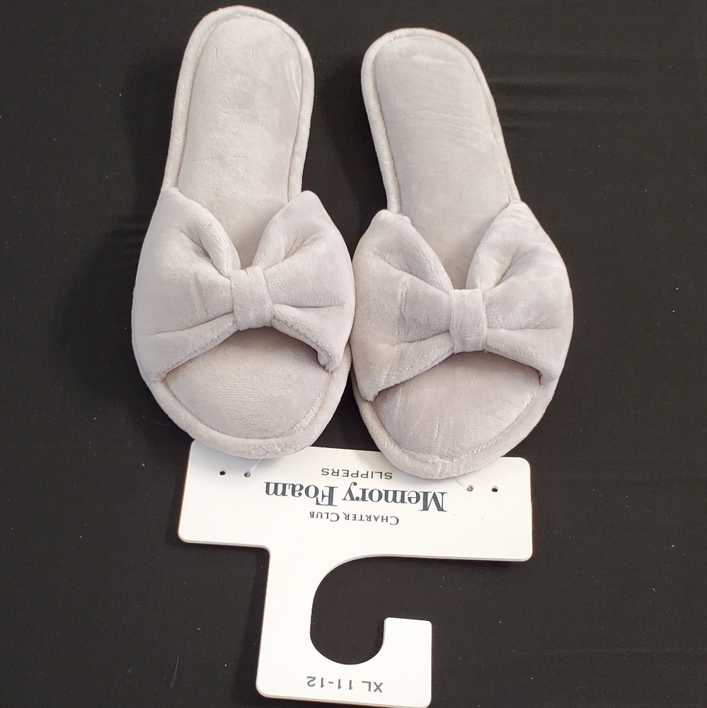 Charter Club Women's Memory Foam Slippers. Size XL 11-12